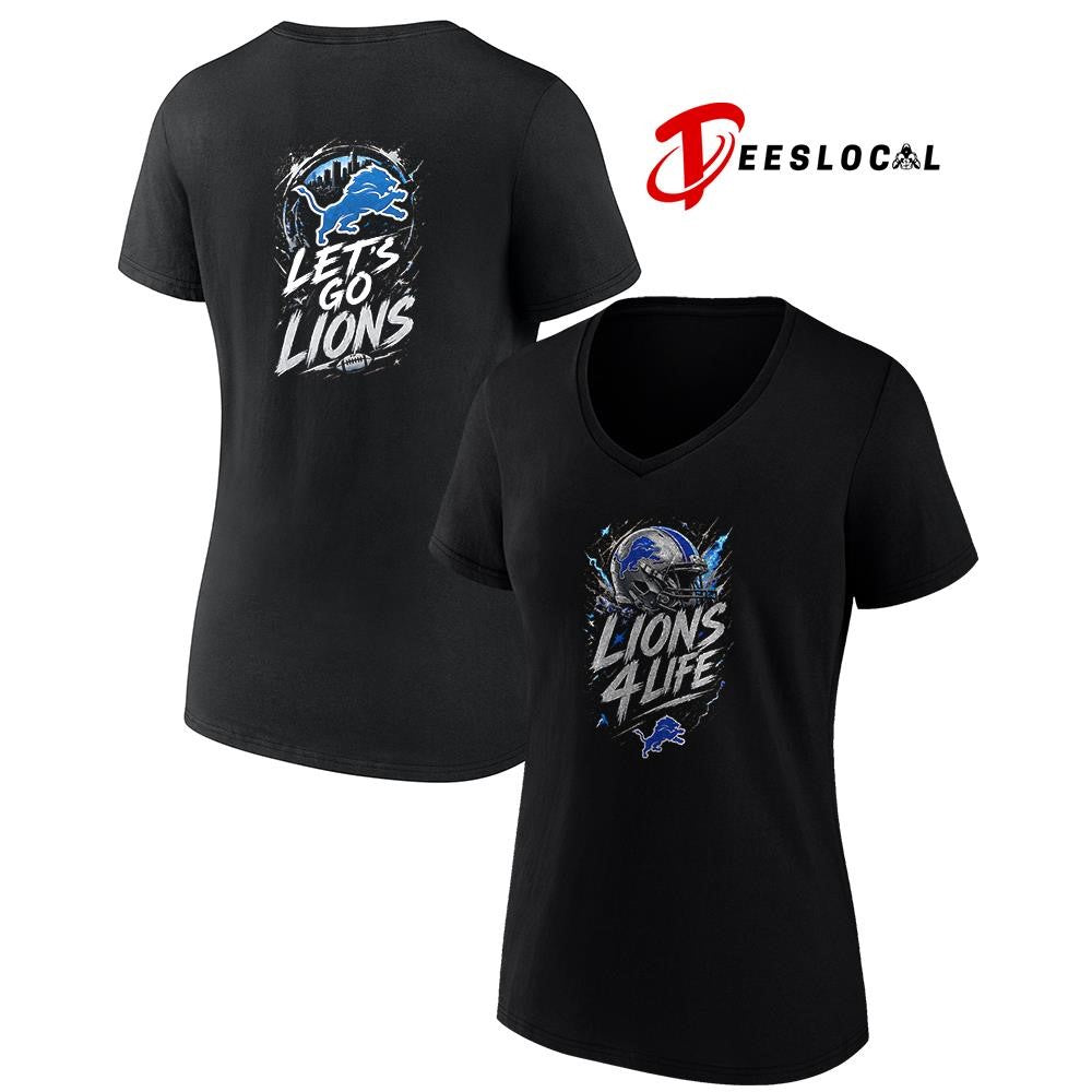 Detroit Lions x fan 4 life graphic shirt