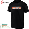 Detroit Skyline Text Design and City Landmark Cityscape Shirt