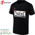 Detroit Tigers License Plate DET 4X motorcity baseball shirt