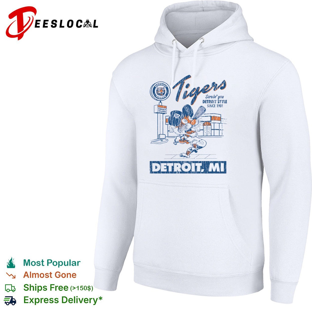 Detroit Tigers Servin you Detroit Style Since 1901 Detroit MI baseball shirt