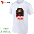 Devil’s Tower Wyoming night sky planets UFO landscape shirt