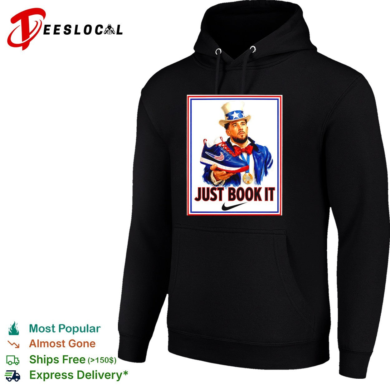 Devin Booker Uncle Sam just book it gold medal shirt