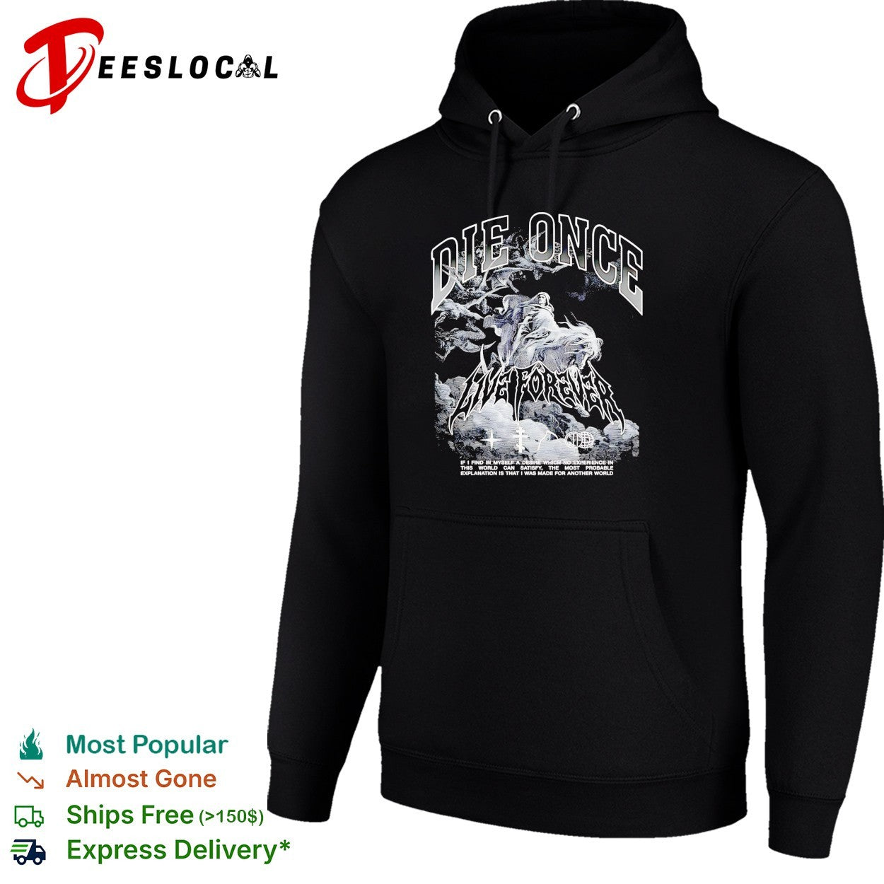 Die once live forever grim reaper made for another world Carry the Fire shirt