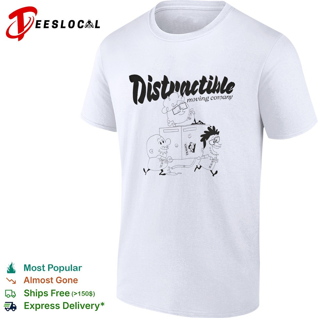 Distractable moving company Markiplier Bob Muyskens Wade Barnes podcast shirt