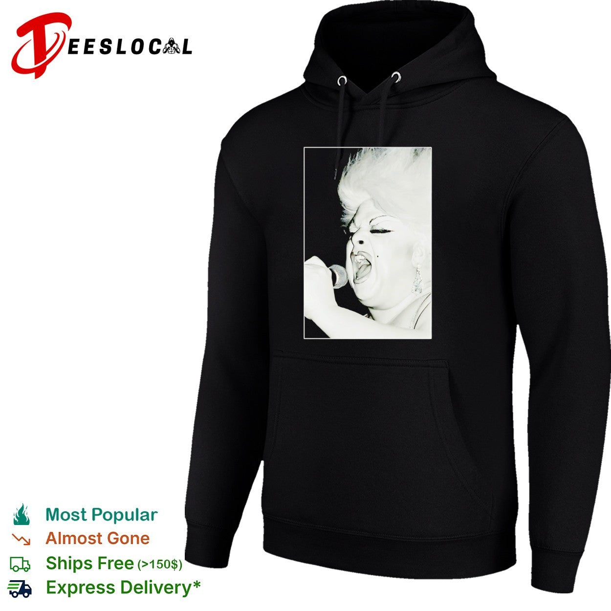 Divine singing portrait shirt