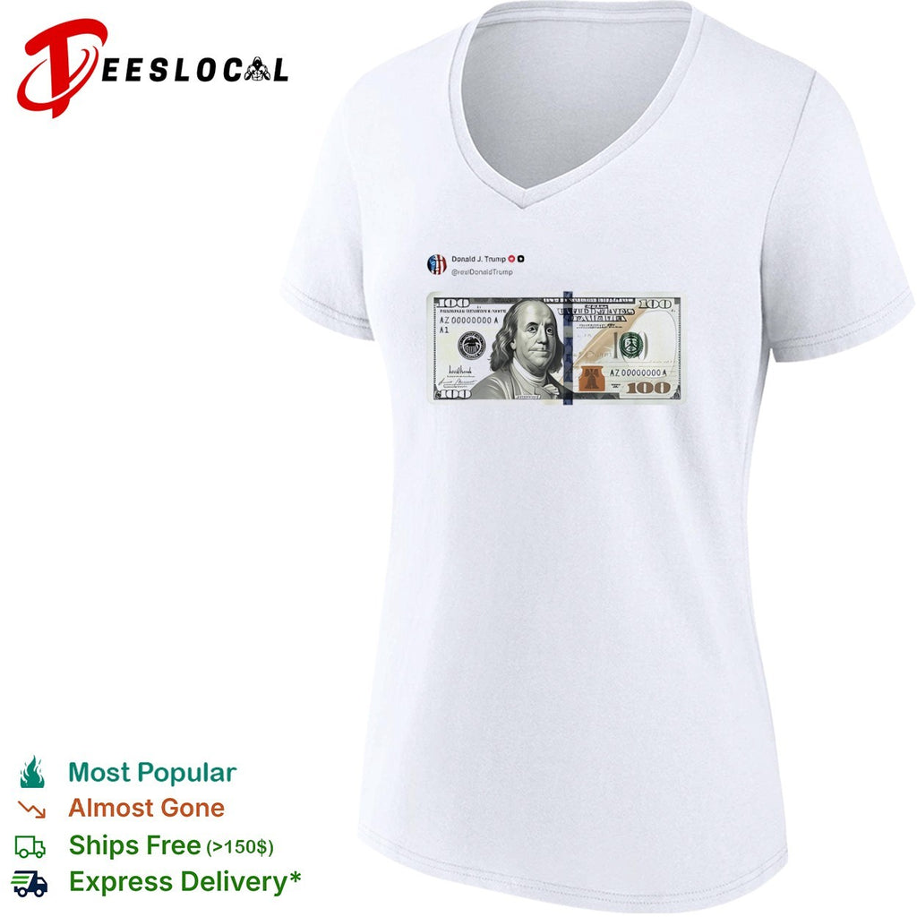Donald J Trump 100 Dollar Bill AZ 00000000 A1 United States of America shirt