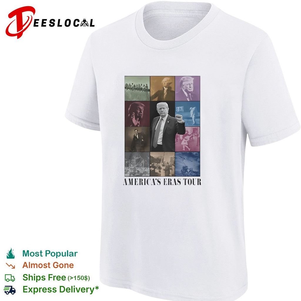 Donald Trump George Washington Abraham Lincoln Americas Eras Tour shirt