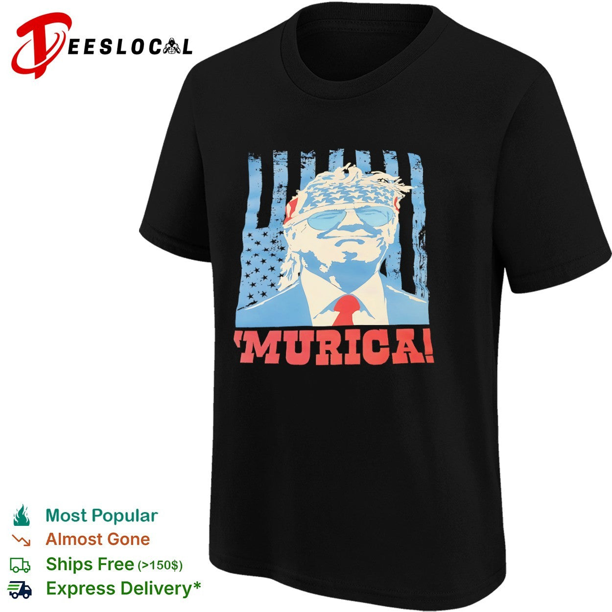 Donald Trump Murica American Flag Bandana Patriotic shirt