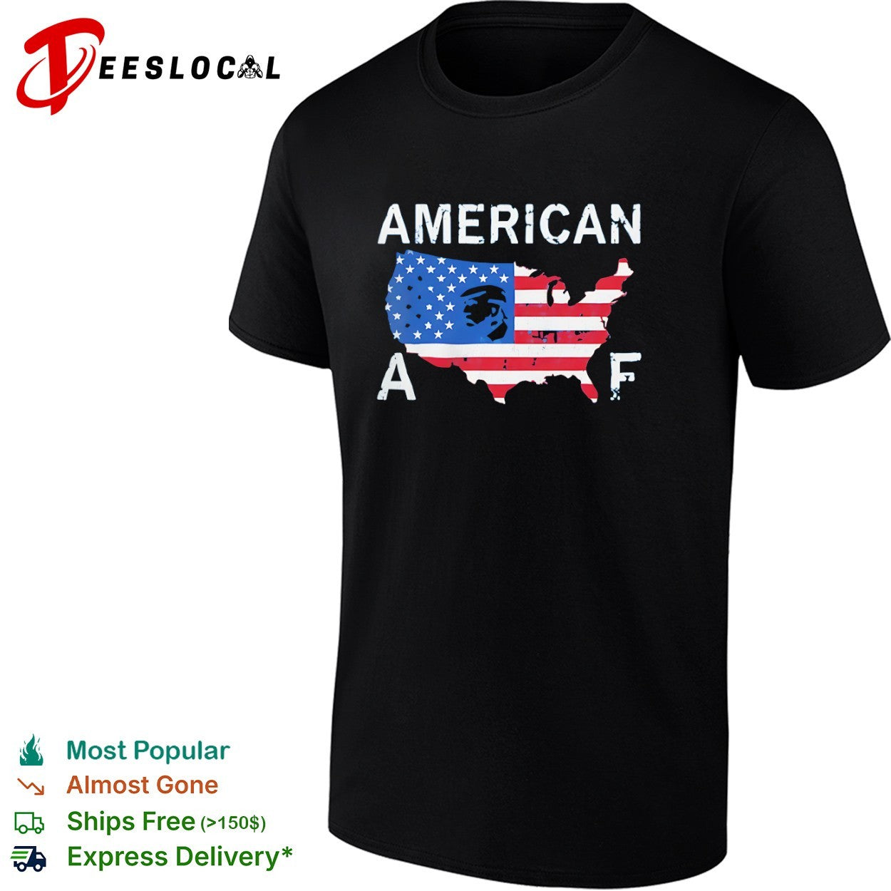 Donald Trump US map American af shirt