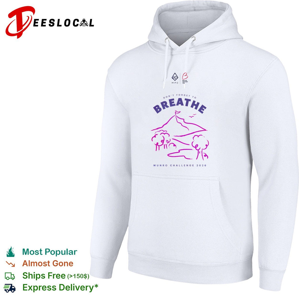 Don’t Forget to Breathe Blood Cancer UK Munro Challenge 2026 shirt