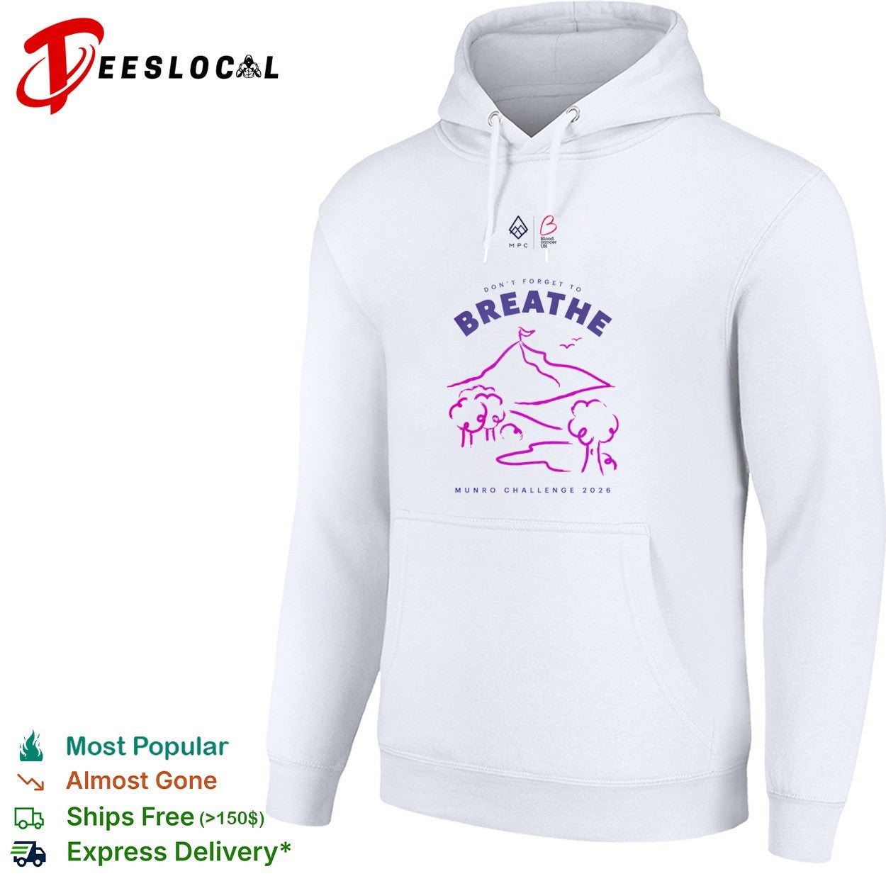 Don’t Forget to Breathe Blood Cancer UK Munro Challenge 2026 shirt