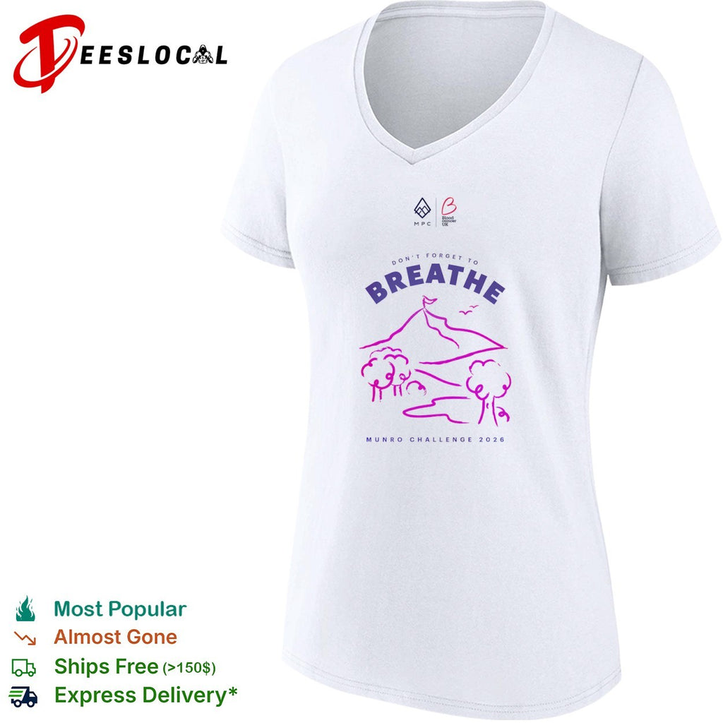 Don’t Forget to Breathe Blood Cancer UK Munro Challenge 2026 shirt
