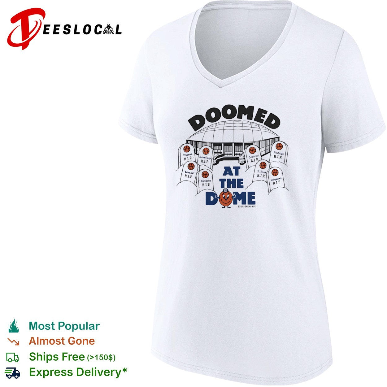 Doomed at the Dome Syracuse Basketball Villanova Boston College Connecticut shirt