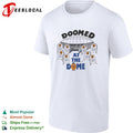 Doomed at the dome basketball arena with tombstones shirt