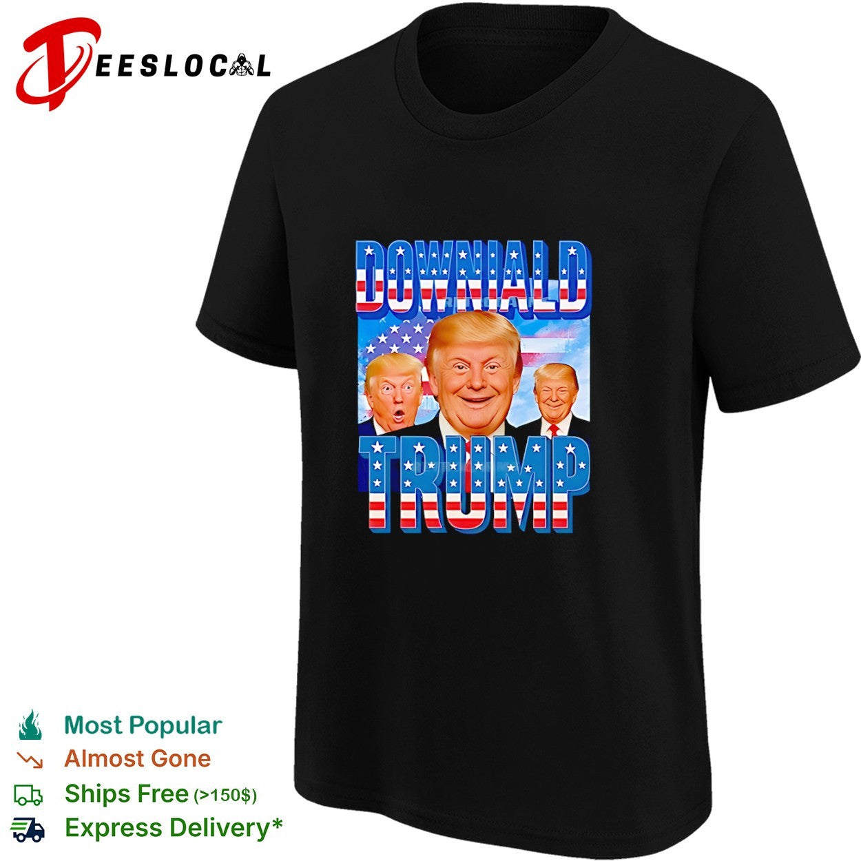 Downiald Trump Donald Trump American Flag shirt