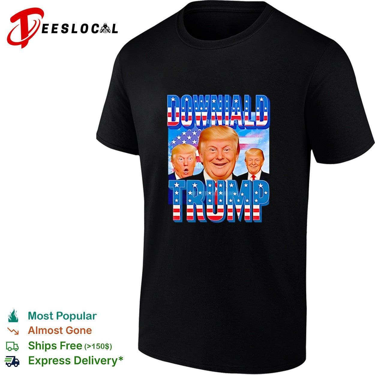 Downiald Trump Donald Trump American Flag shirt