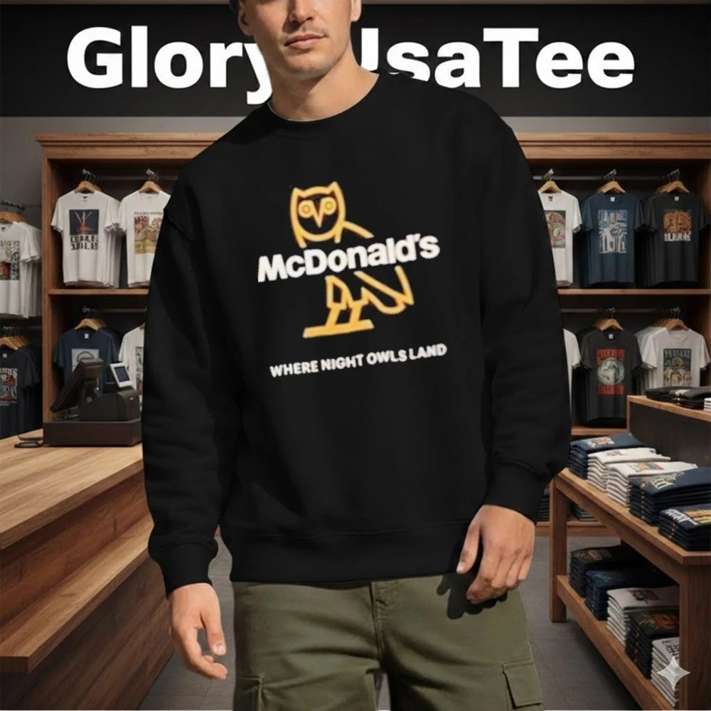 Drake x McDonald Where Night Owls Land Shirt