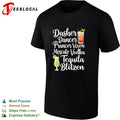 Drinks cocktail glass dasher dancer prancer vixen moscato vodka tequila blitzen shirt