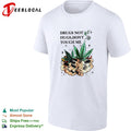Drugs not hugs don’t touch me marijuana leaf hands retro shirt
