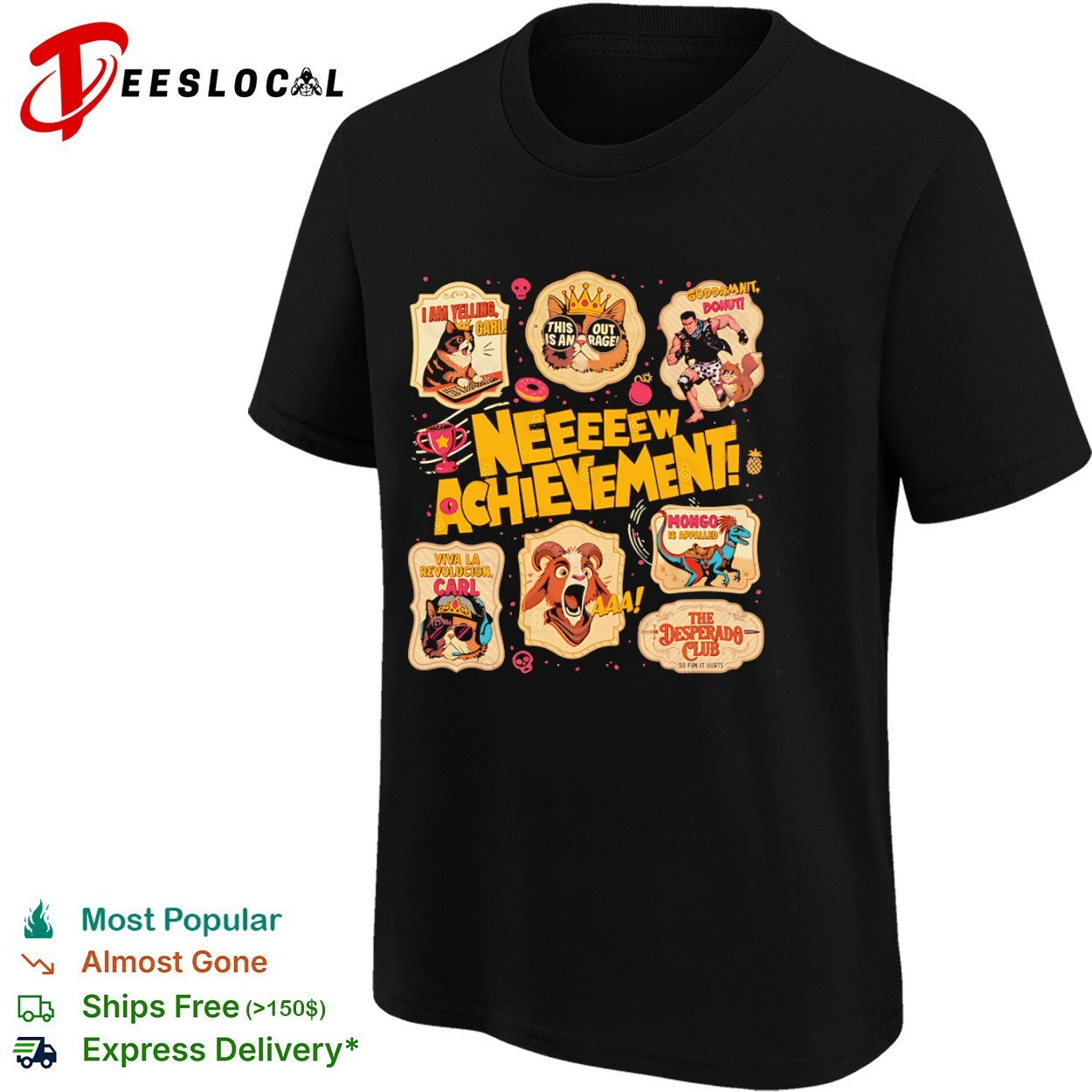 Dungeon Crawler Carl neeeew achievement sticker pack shirt