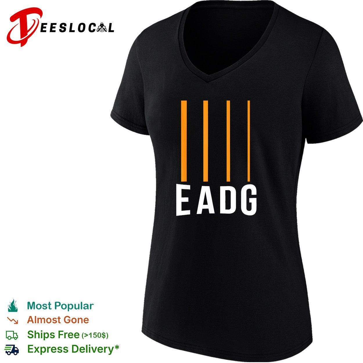 EADG bass guitar four strings musician shirt