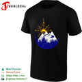 Eagle compass mountain forest silhouette shirt