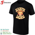 Earth is done UFO spaceship abducting city skyline shirt