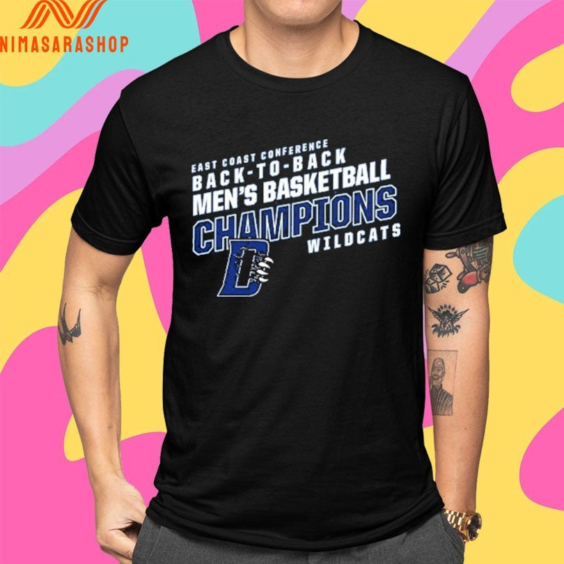 East Coast Conference Back-To-Back Men’s Basketball Champions Wildcats Shirts