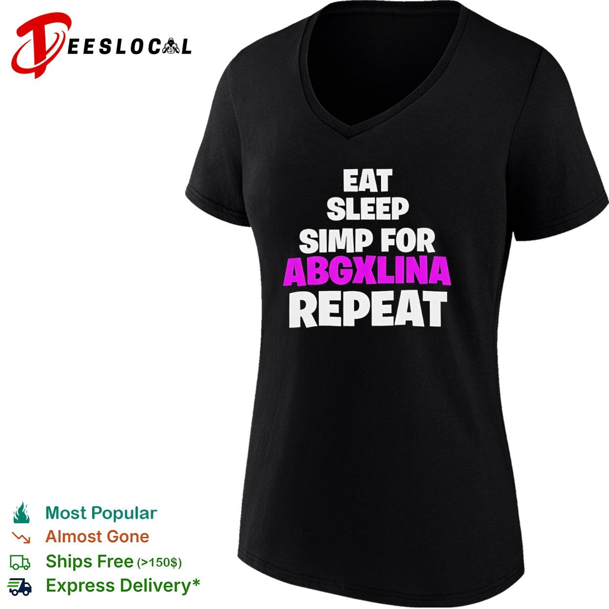 Eat sleep simp for Abgxlina repeat shirt