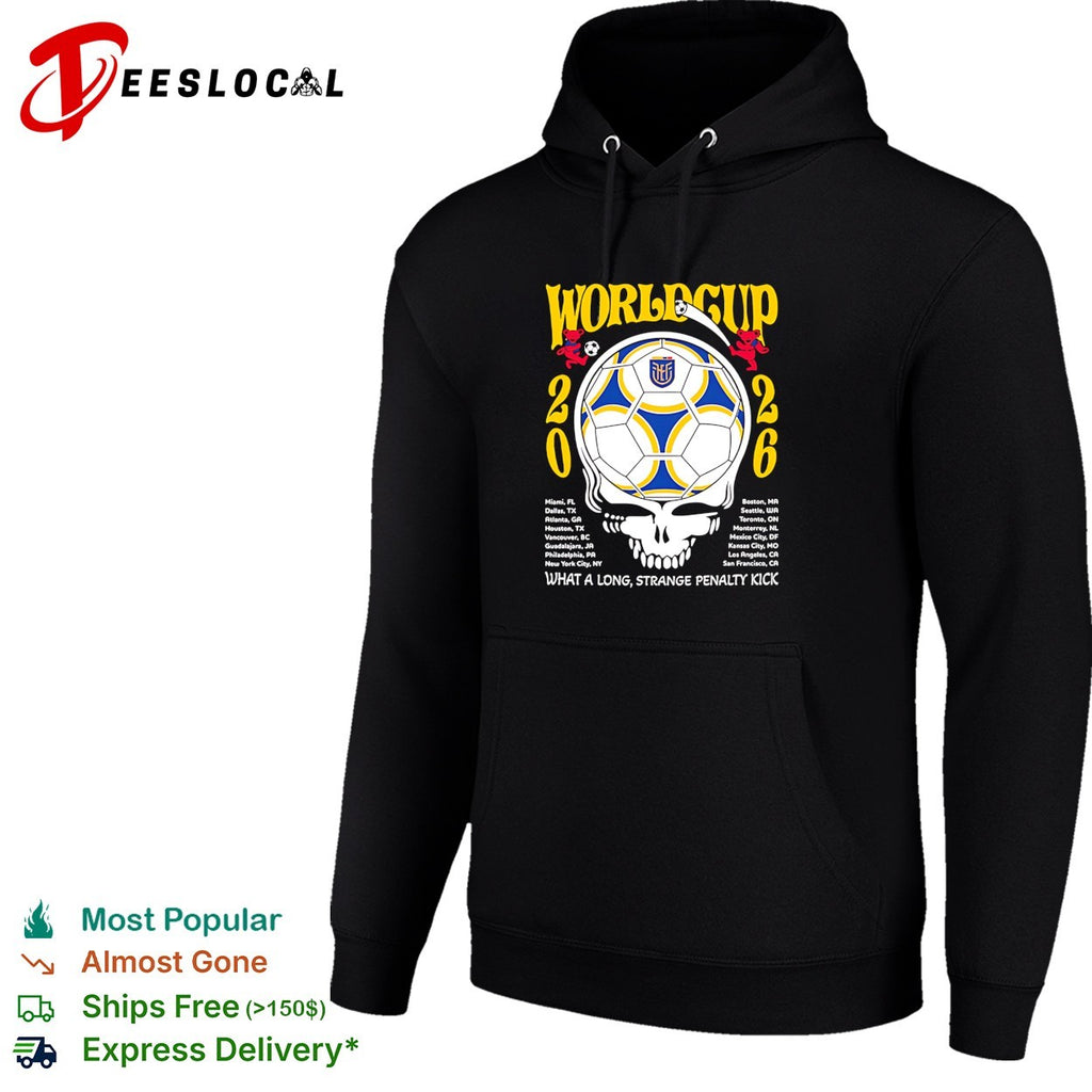 Ecuador World Cup 2026 Grateful Dead steal your face what a long strange penalty kick shirt