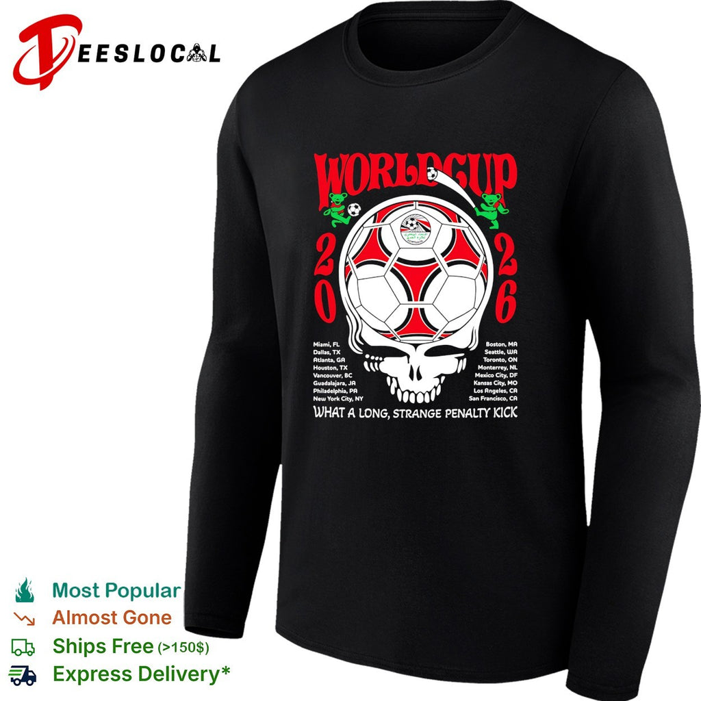 Egypt World Cup 2026 Grateful Dead steal your face what a long strange penalty kick shirt