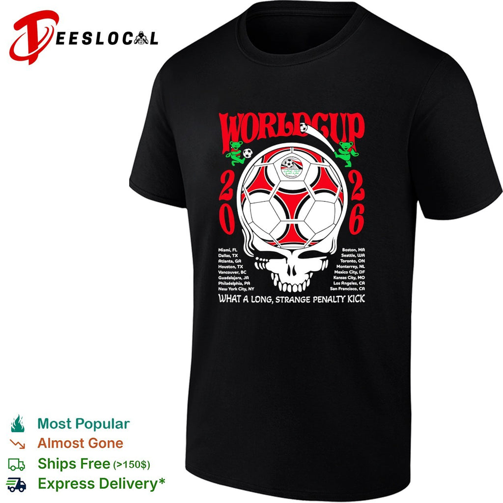 Egypt World Cup 2026 Grateful Dead steal your face what a long strange penalty kick shirt