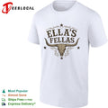 Ellas Fellas Western Steer Skull Cowgirl Country Rustic Farmhouse Rodeo Shirt
