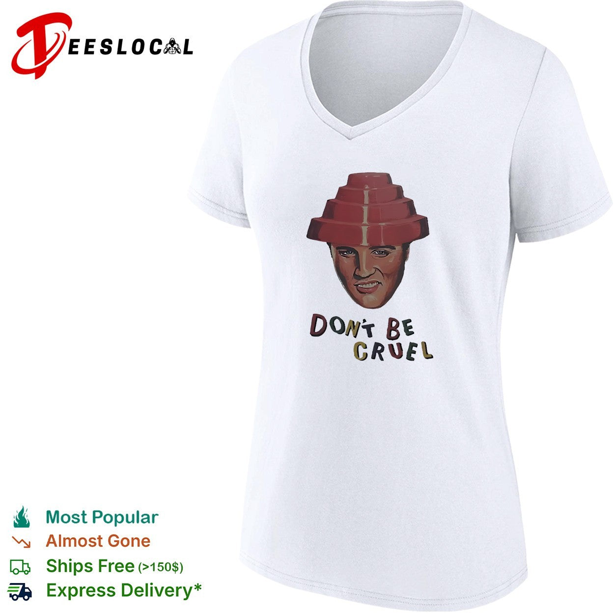 Elvis Presley Devo hat don’t be cruel pop art shirt