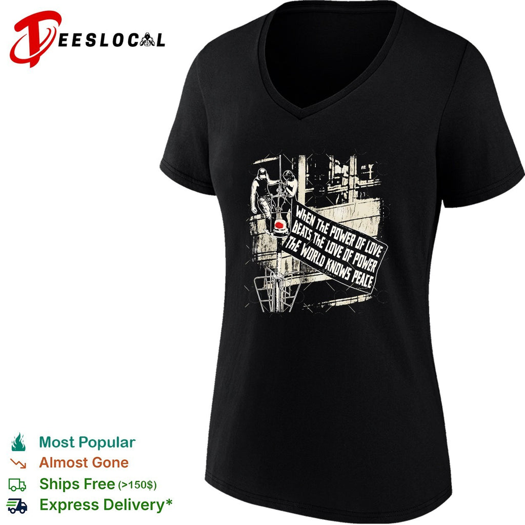 Empire State Building When The Power Of Love Beats The Love Of Power The World Knows Peace shirt