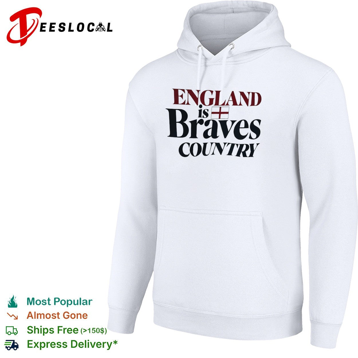 England flag is Braves country shirt