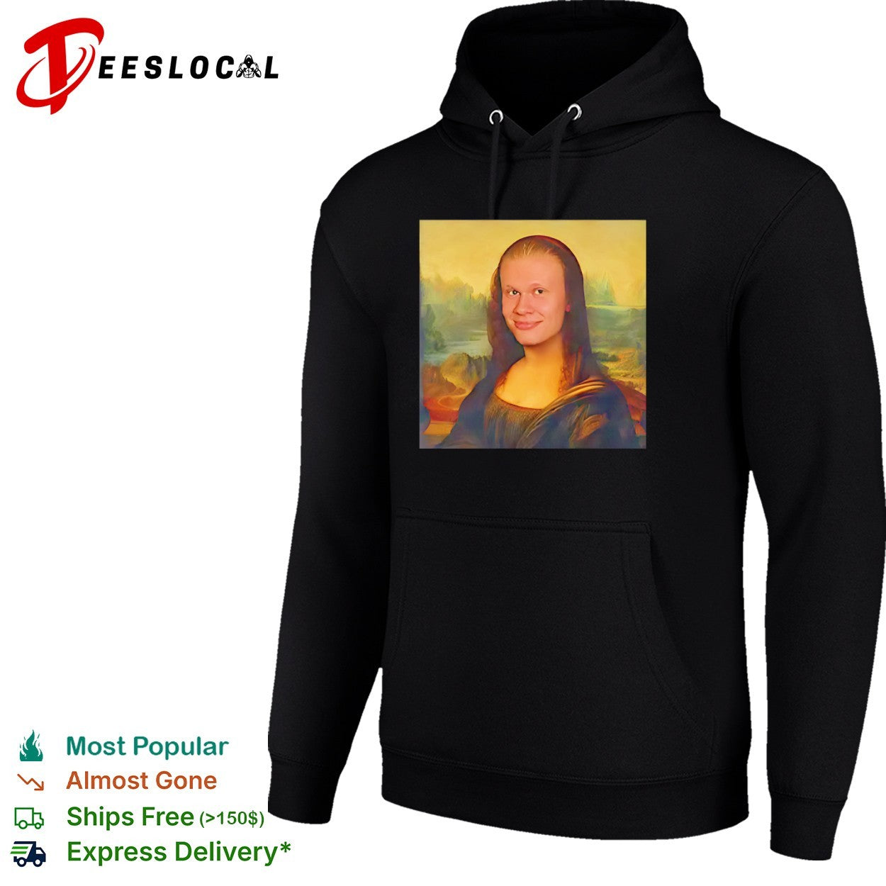 Erling Haaland x Mona Lisa meme shirt