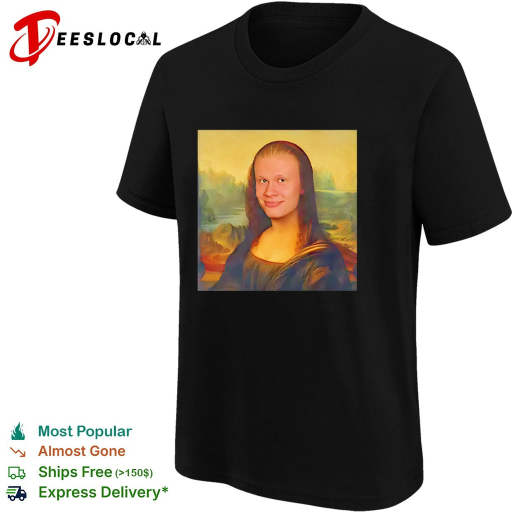 Erling Haaland x Mona Lisa meme shirt