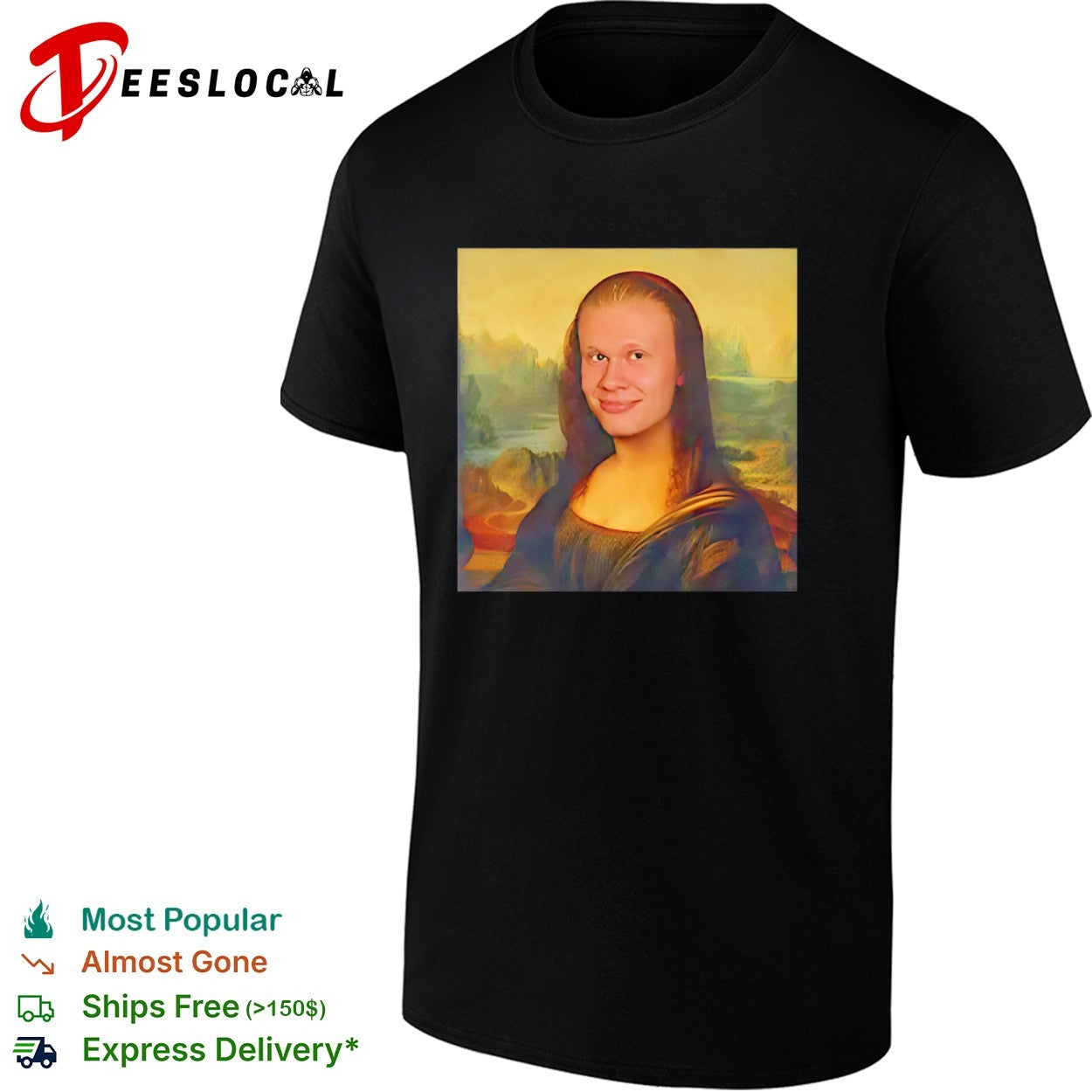 Erling Haaland x Mona Lisa meme shirt