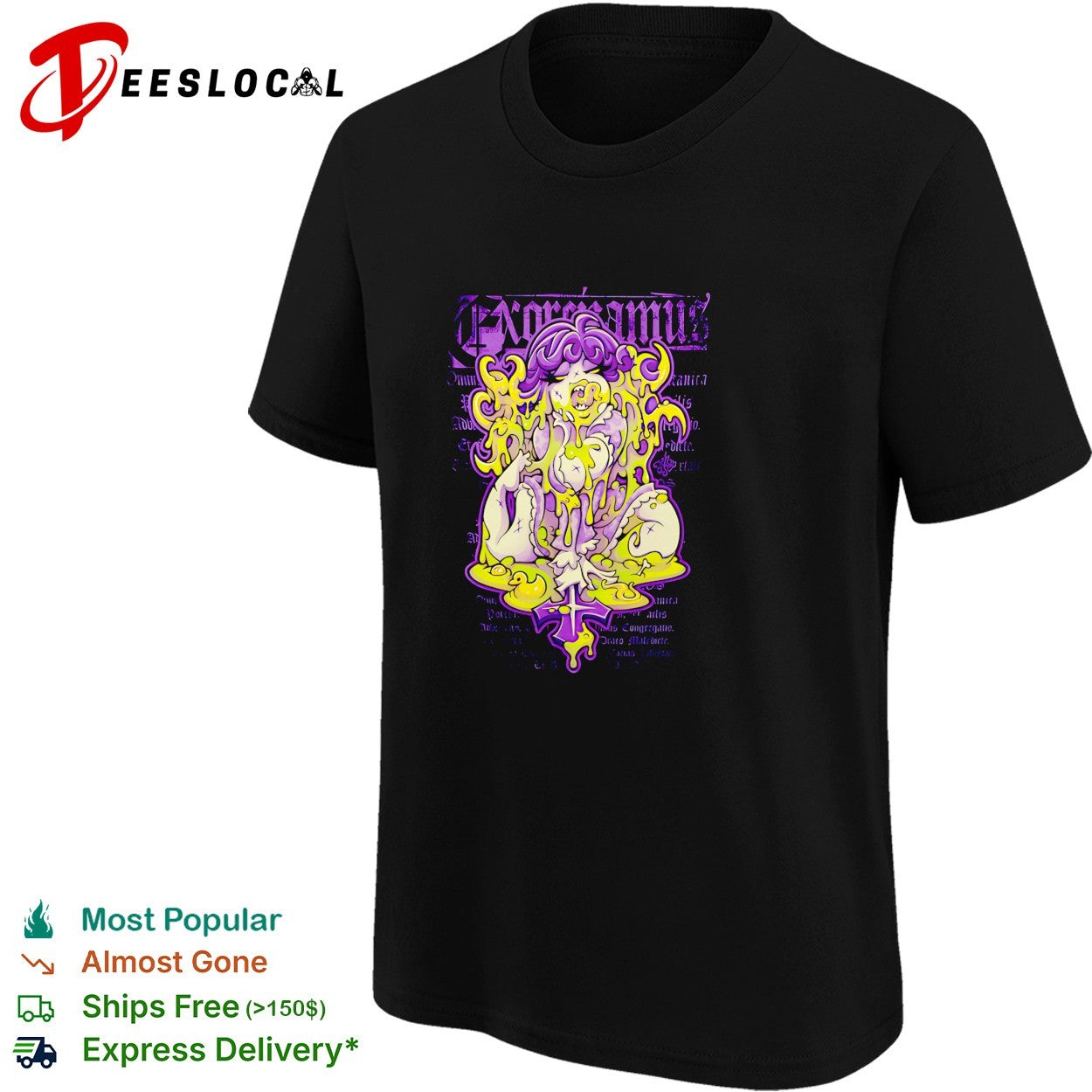 Exorcizamus possessed woman dripping slime exorcism shirt