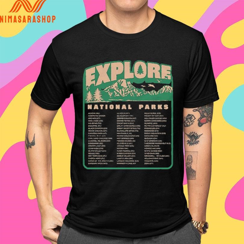 Explore National Parks We Plus Three Shirts