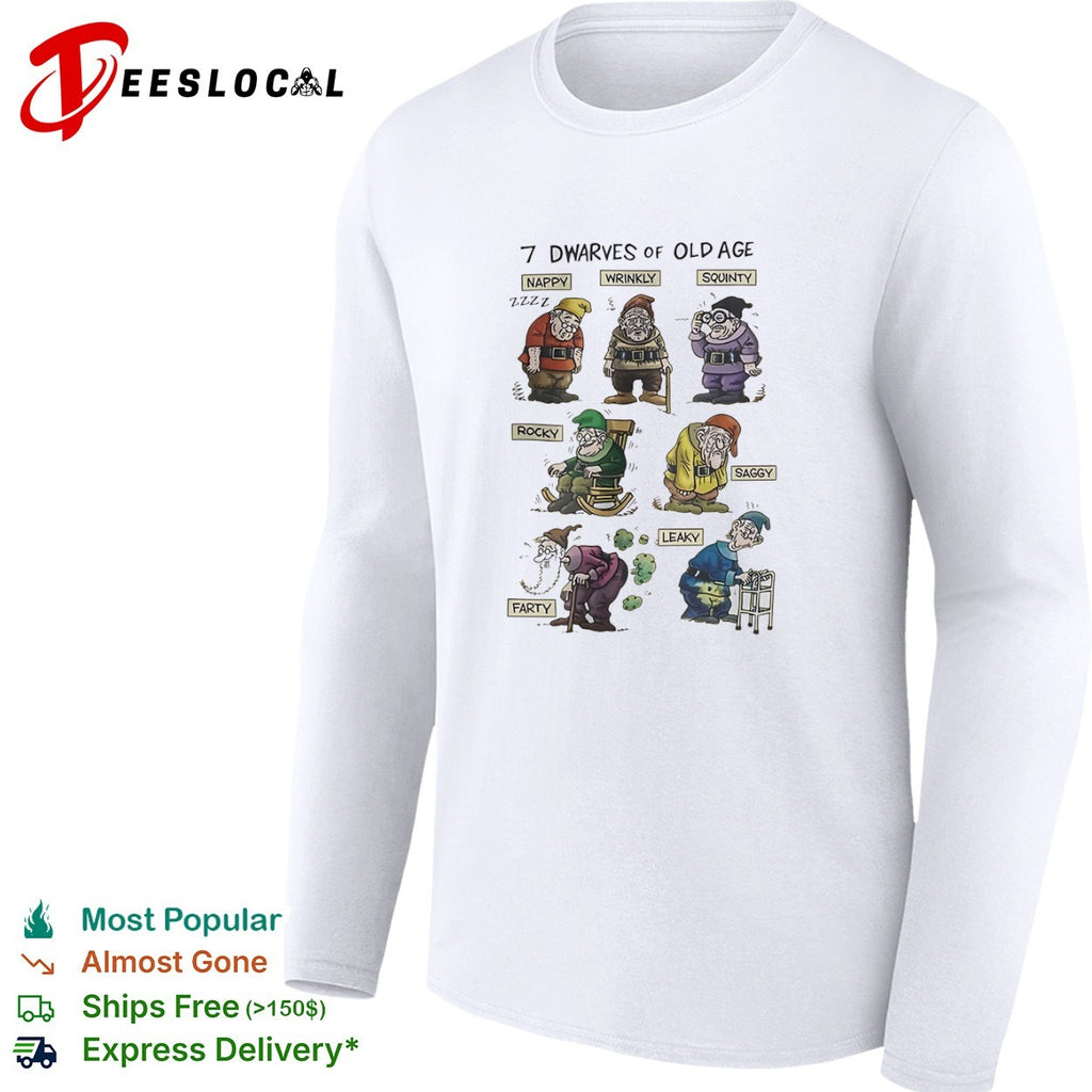 Fairy tale 7 dwarves of old age old men shirt