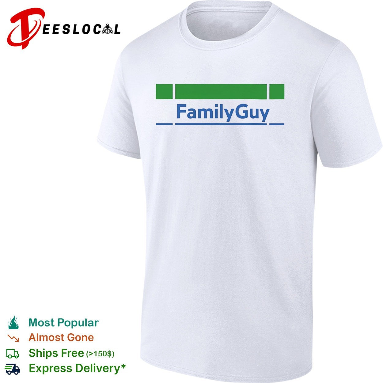 Family Guy Subway logo parody shirt