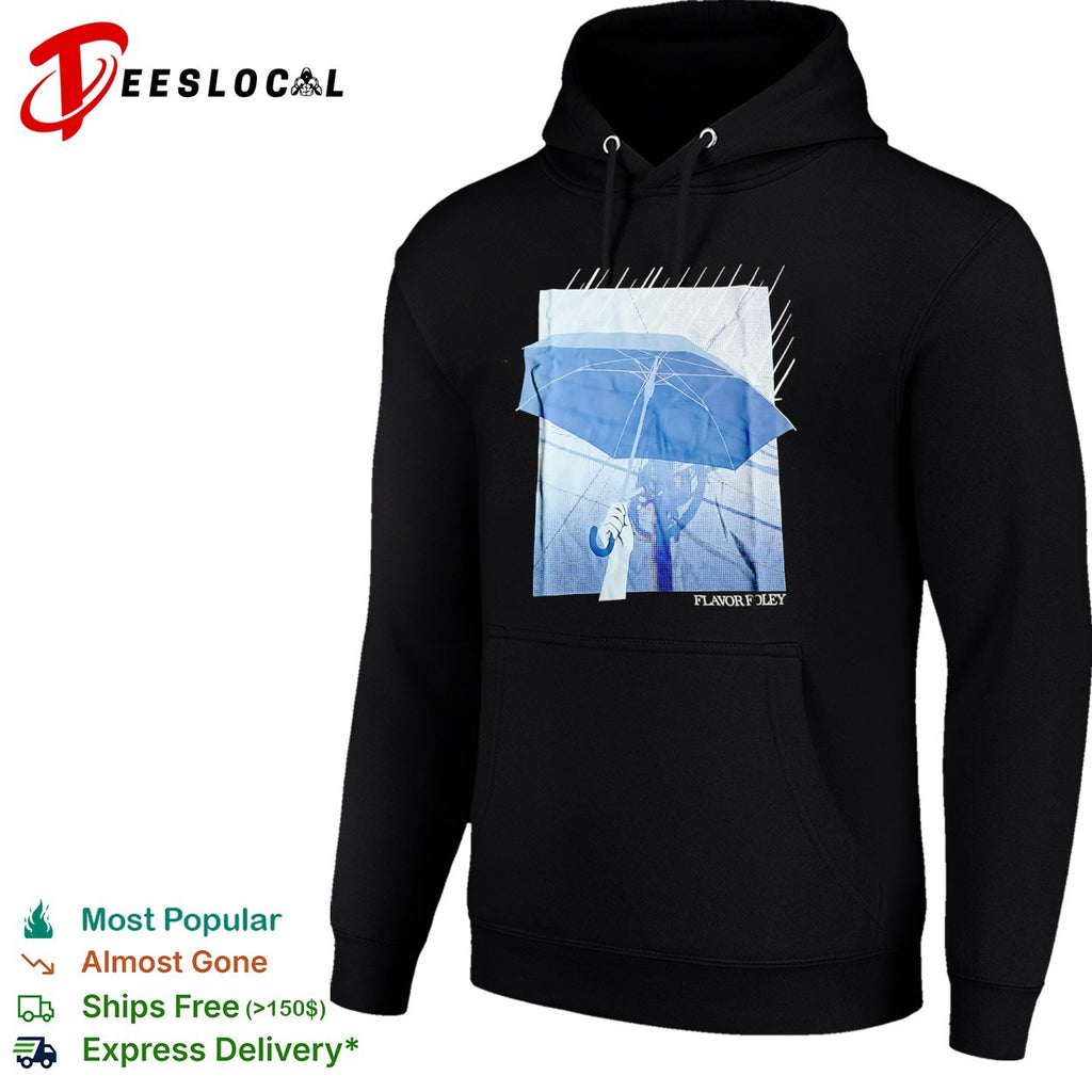 Flavor Foley Umbrella rain street graphic shirt