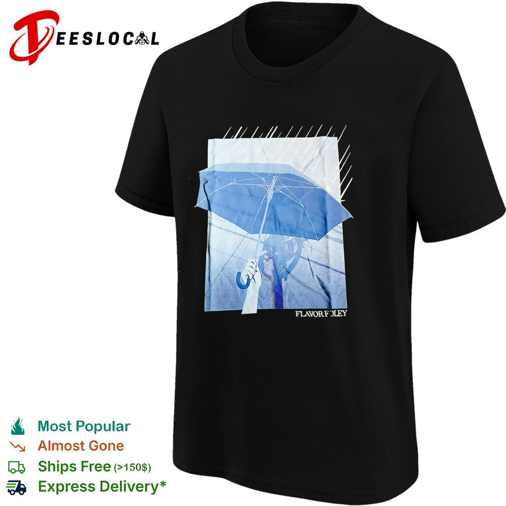 Flavor Foley Umbrella rain street graphic shirt