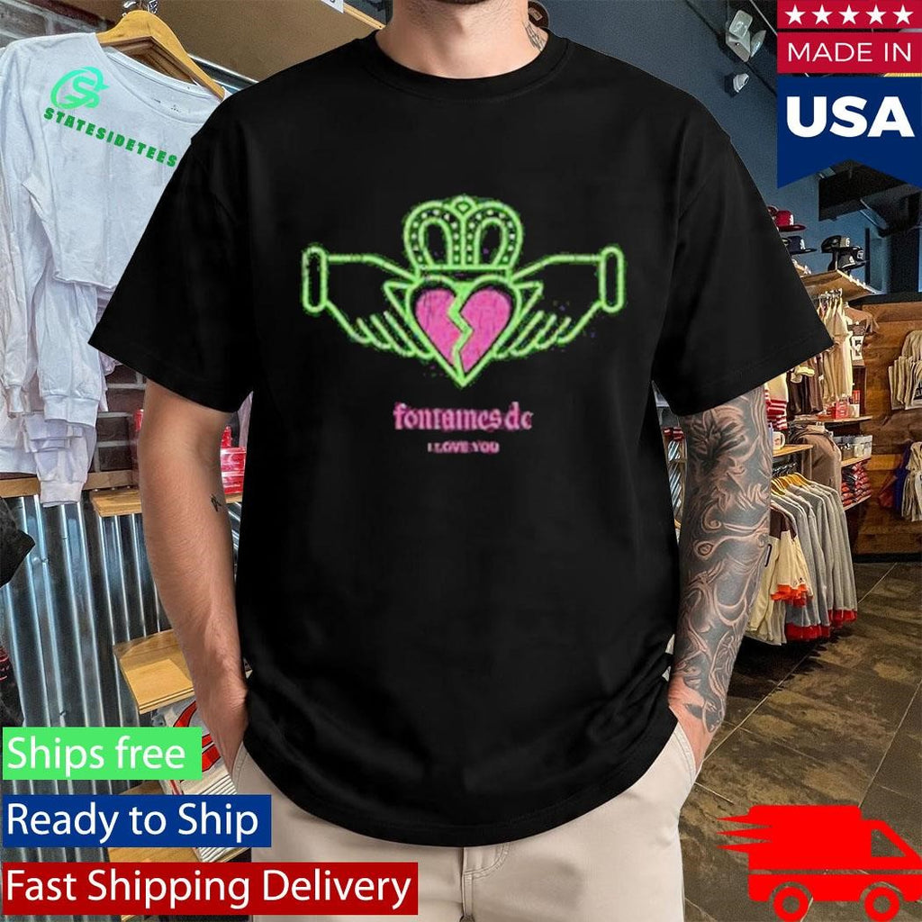 Fontaines Dc I Love You Black T-Shirt