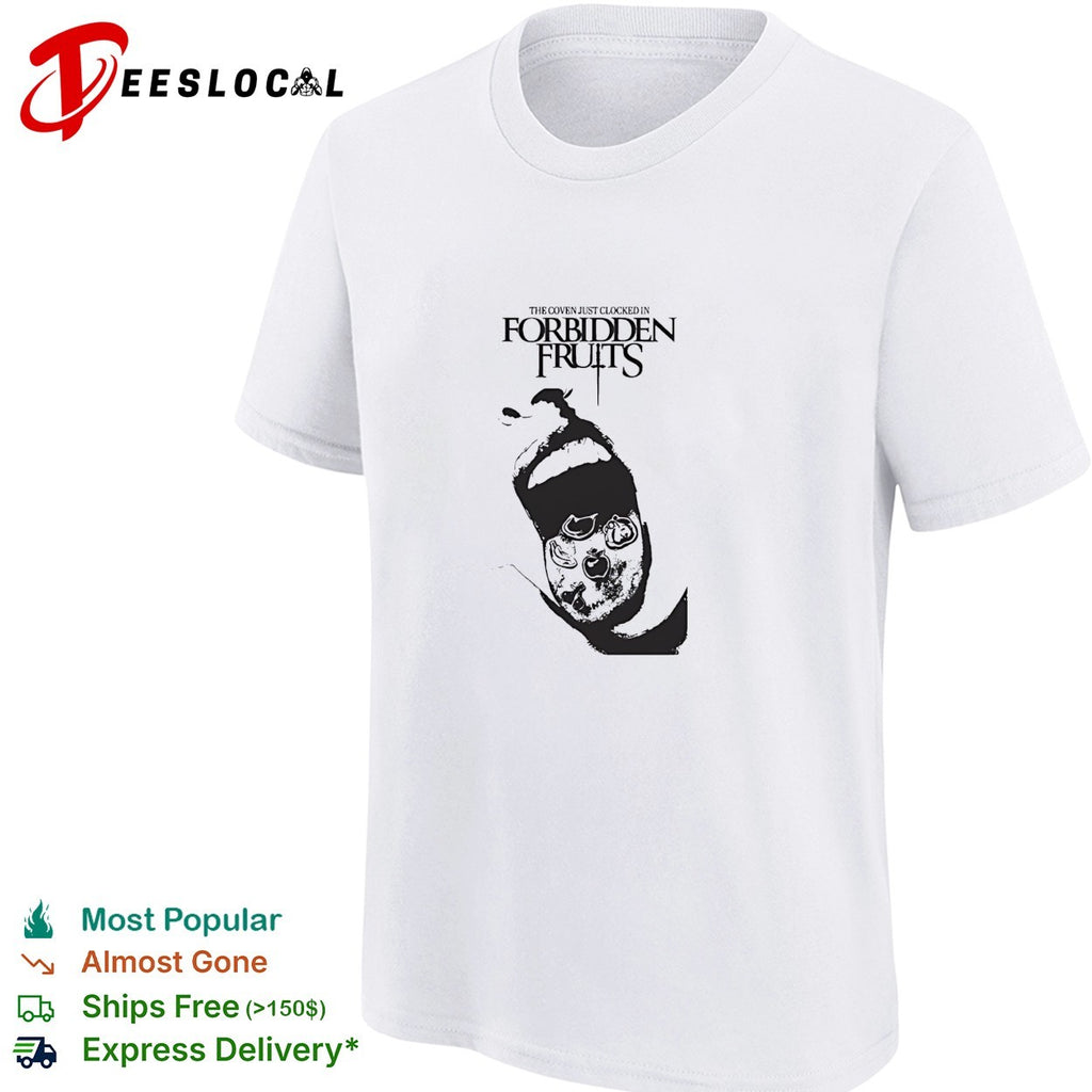 Forbidden Fruits the coven just clocked in screaming mouth shirt