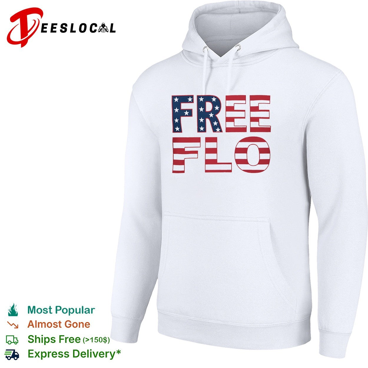Free Flo USA flag shirt