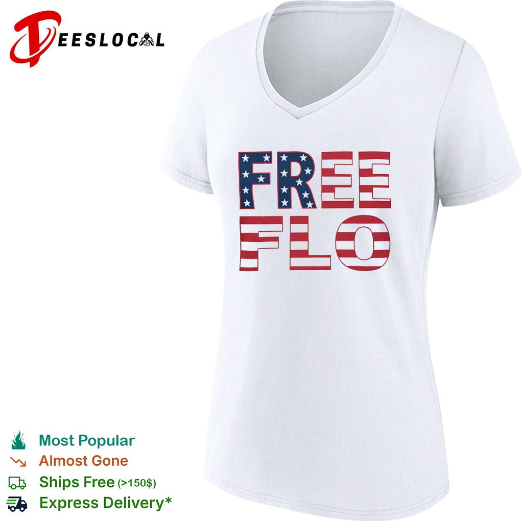 Free Flo USA flag shirt