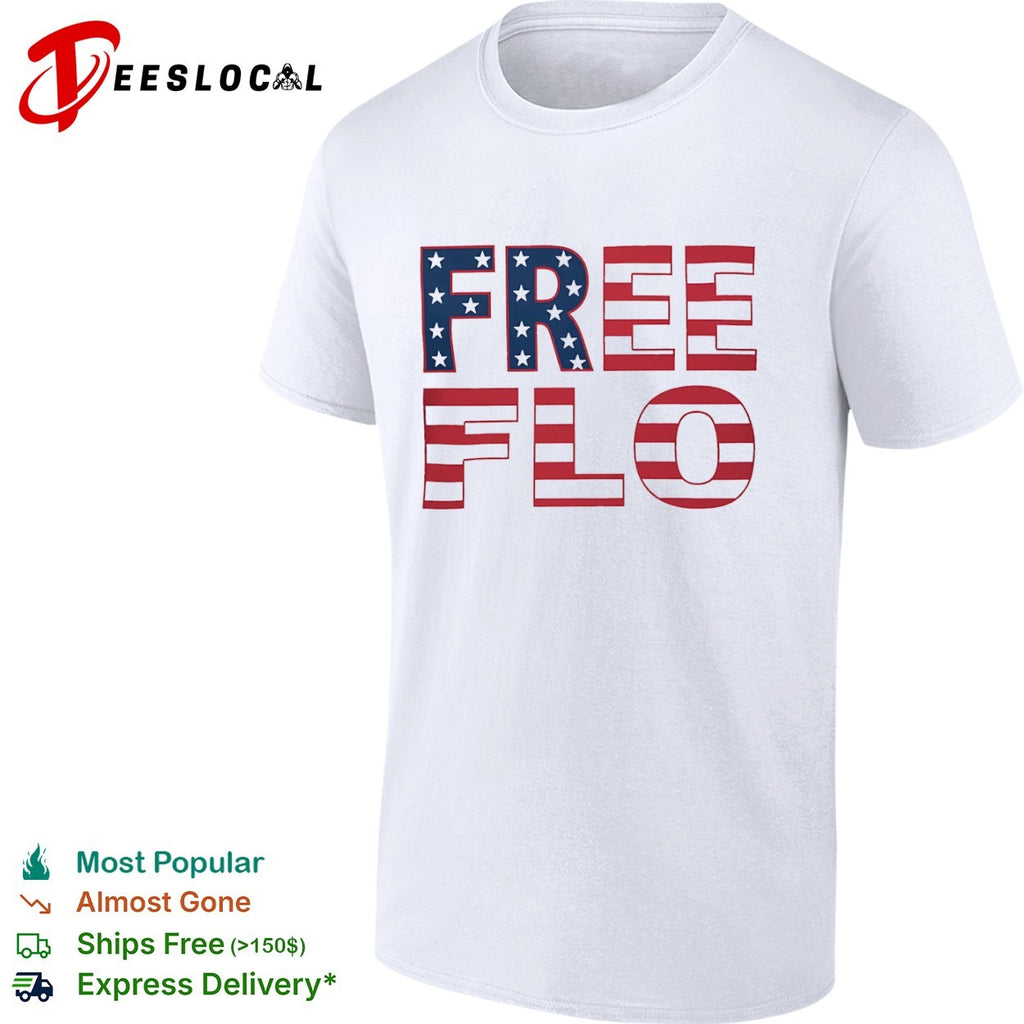 Free Flo USA flag shirt